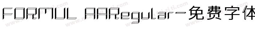 FORMUL AARegular字体转换
